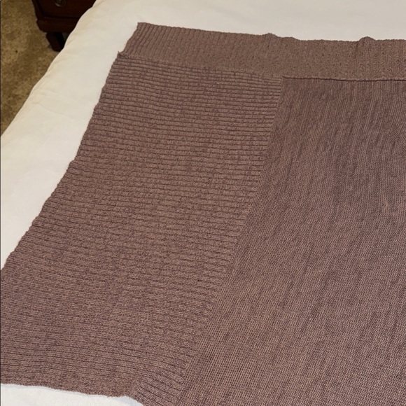 Urban Behavior Vest Poncho Lagenlook Mauve Wool Blend Knit Women’s Size S - Picture 6 of 9